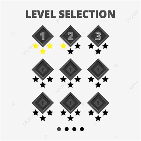 Level Select Vector Hd Images Cool Black Video Game Level Select Ui