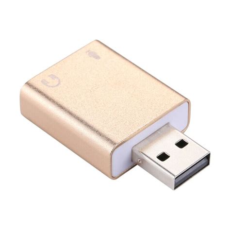 Neuf Externe USB Audio Adaptateur Carte Son 7 1 3D Casque Écouteurs