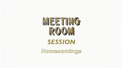 Homecomings Meeting Room Sessionの公開が決定！また、最新アルバム「moving Days」収録曲「here」が