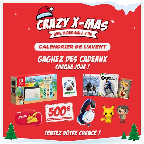 Bon Plan Micromania Jeu Crazy X Mas Calendrier De Lavent