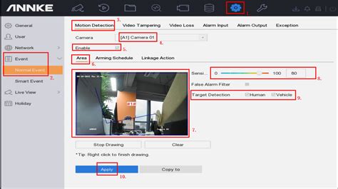 Annke Vision How To Setup Motion Detection Recording Ai Detection