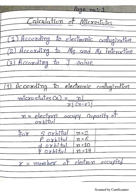 SOLUTION Calculation Of Microstates Studypool