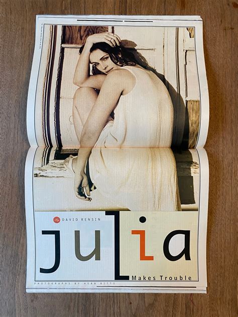 Julia Roberts Rolling Stone 1994 First Bound Edition Etsy Uk