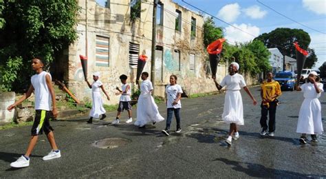 St Croix Students Reenact 1878 Fireburn Island Life