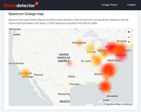 Charter Communications Internet Outage