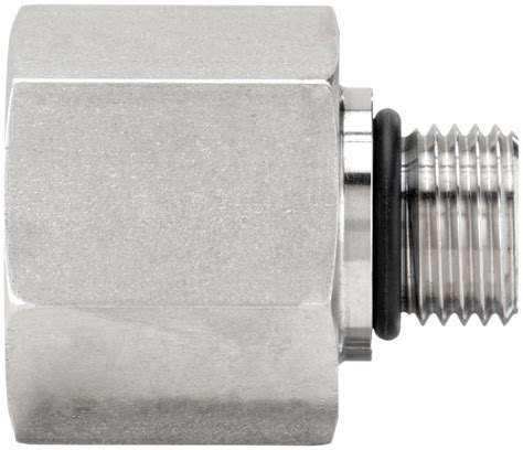 Parker Reducing Adapter 316 Stainless Steel 1 2 In X 1 4 In Fitting