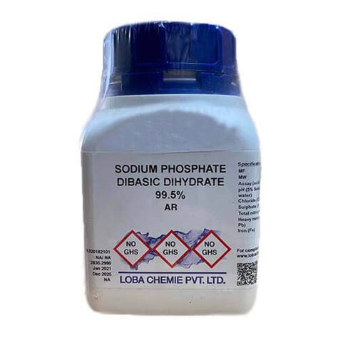 Sodium Phosphate Dibasic Dihydrate 97 Extra Pure 500gm Lab Asia Science And Technology