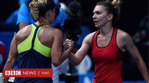 Simona Halep Ap Ap La Angelique Kerber Na Australian Open Bbc