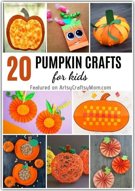 20 Playful Pumpkin Crafts For Kids