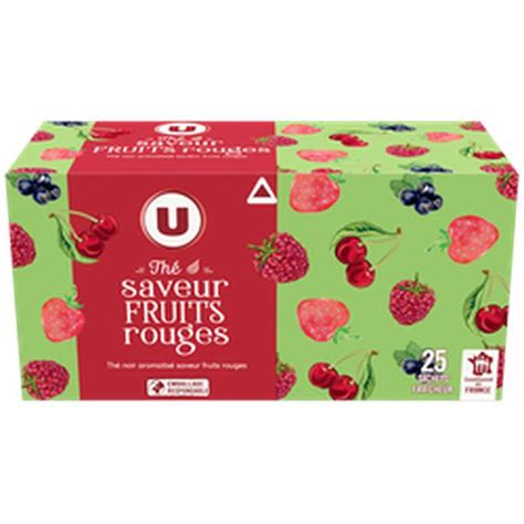 Thé noir saveur fruits rouges U x 25 sachets 40 g La Belle Vie