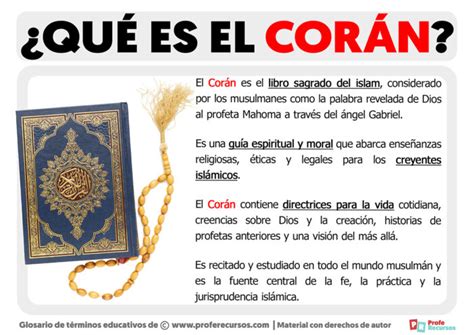 Qué es el Corán Definición de Corán