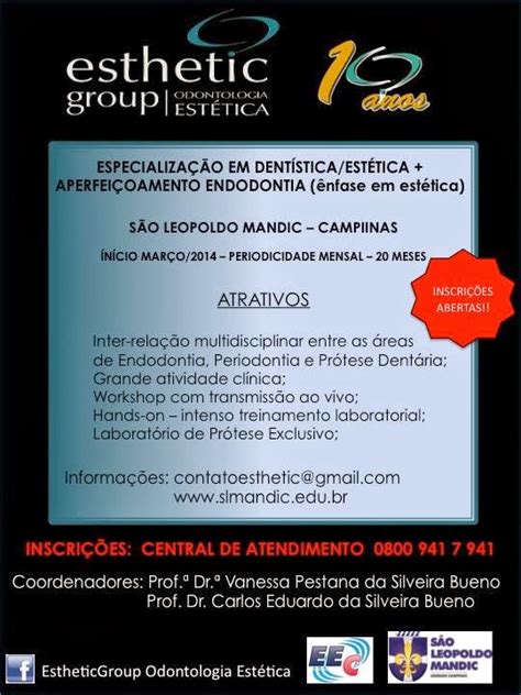 Equipe De Endodontia De Campinas Especializa O Em Dent Stica Est Tica