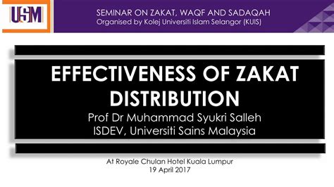 PDF EFFECTIVENESS OF ZAKAT DISTRIBUTION Kuis Edu My Vs Zakat