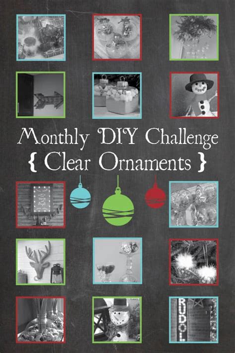 December Diy Challenge A Clear Ornament Snowman