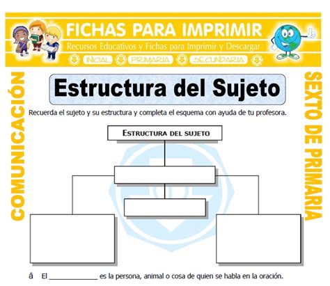 Estructura Del Sujeto Para Quinto De Primaria Sexiz Pix