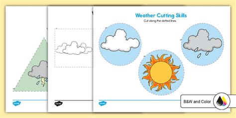 Free Weather Cutting Skills Activity öğretmen Yaptı