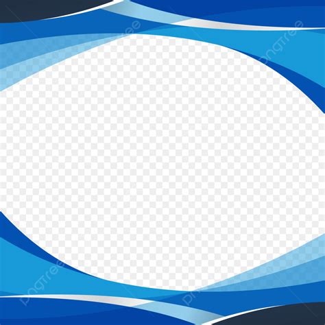 Transparent Curve Vector Hd Images Blue Wavy Shapes On Transparent