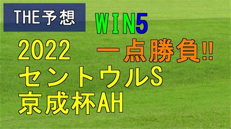 競馬 The予想 Win5 2022セントウルs 京成杯ah Youtube