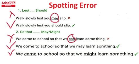 Spot The Error And Correct The Sentence In English With Examples