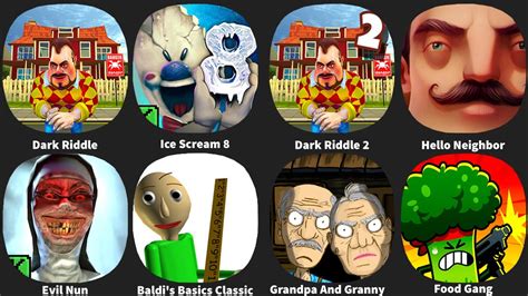 Dark Riddle Ice Scream Dark Riddle Hello Neighbor Evil Nun Baldi S