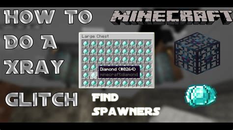 HOW TO DO A MINECRAFT XRAY GLITCH!!! Minecraft Bedrock🎮 - YouTube