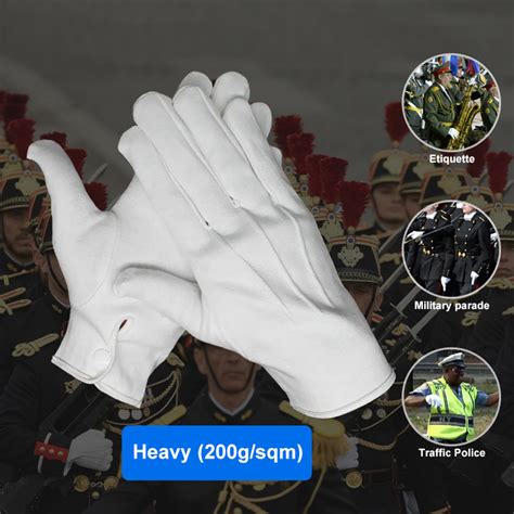 Doorman Banquet Dress Honor Guard Formal Uniform Ceremony Parade Gloves China Parade Gloves