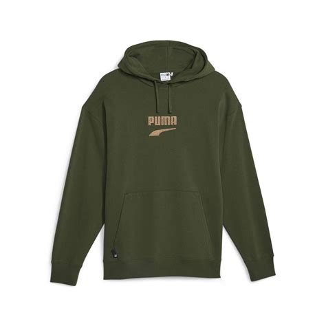 Puma Sudadera Con Capucha Downtown Logo Tr Verde Dressinn