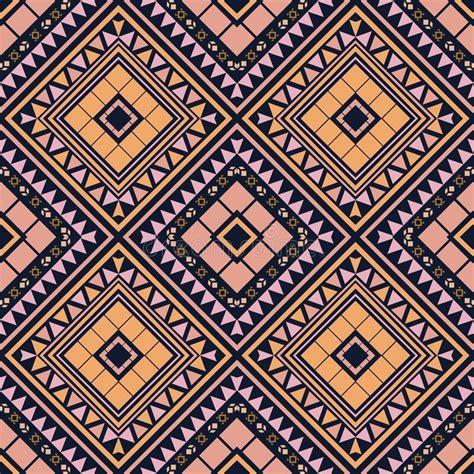 Geometric Ethnic Oriental Ikat Pattern Traditional Design For