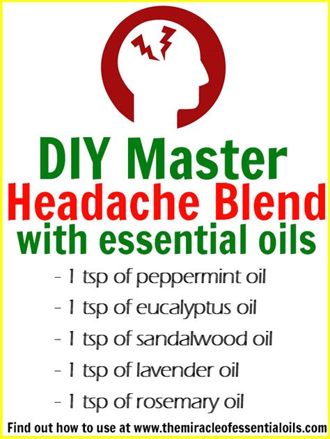 Diy Essential Oil Headache Blend The Miracle Of Essential Oils