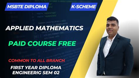 Applied Mathematics Nd Semester Diploma Syllabus Msbte Diploma K