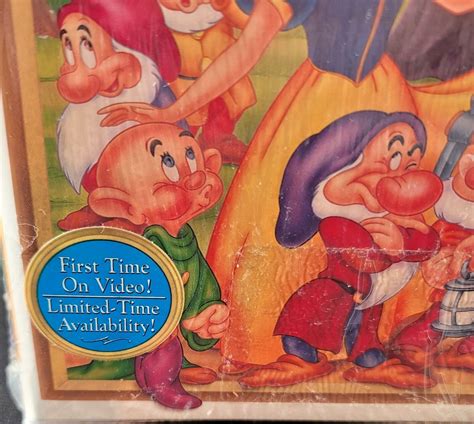 Mavin Walt Disney Vhs Movie Snow White 7 Dwarfs Original 1994