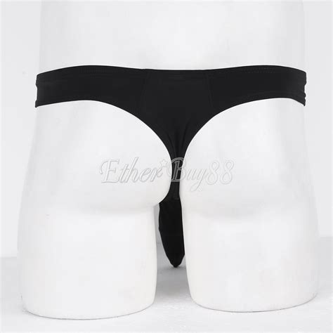 Mens Lingerie Long Sheath Bulge Pouch Bikini Briefs Underwear Boxer Pouch Thong Ebay