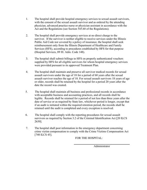 Illinois Sexual Assault Treatment Plan Transfer Of Pediatric Patients Form Fill Out Sign