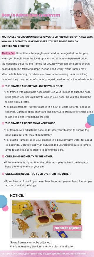 How To Adjust Your Eyeglasses Lensalter