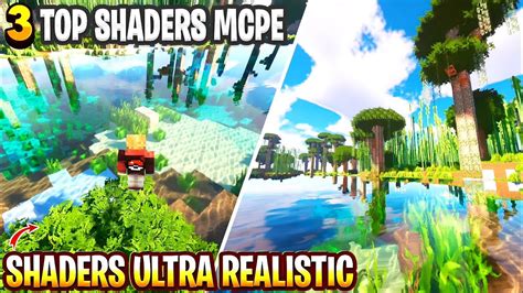 COOL TOP 3 SHADERS MCPE REALISTIC SUPPORT MCPE RENDER DRAGON 1 19