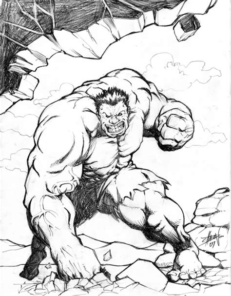 Hulk Smash Drawing