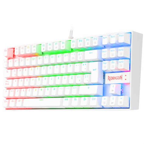 Keyboard Redragon K Kumara Rgb White Red Sw