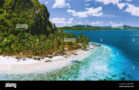 Pinagbuyutan Island El Nido Palawan Philippines Aerial View Of The