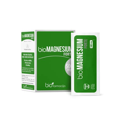 BioMAGNESIUM Forte 500 Mg Milteliai N20 BENU Vaist