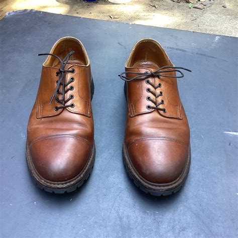 Brooks Brothers Peal Co Mens Dress Shoes Brown Vibrom Sole Ebay