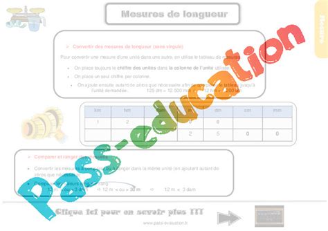 Les mesures de longueurs au Cm2 avec le bilan et l évaluation avec la