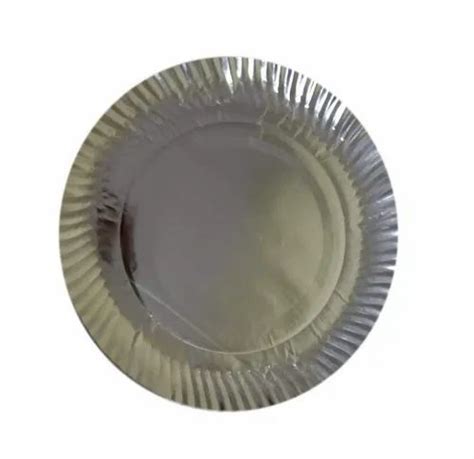 Silver Wrinkle Paper Plate 12 Inches Paper Gsm 220 At Rs 1 5 Piece In