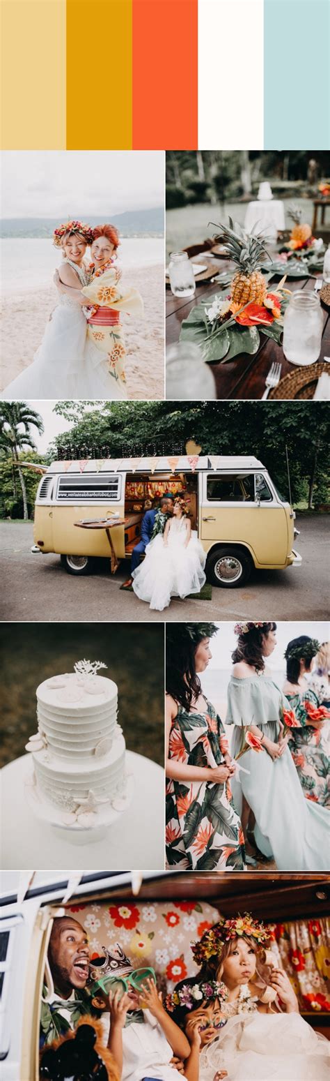 6 Island Inspired Tropical Wedding Color Palettes Junebug Weddings