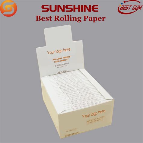 Oem Superking Size Gsm Unbleached White Color Rolling Paper China