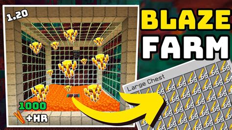 Minecraft 1 20 Blaze XP Farm Tutorial 1000 Rods Per Hour YouTube