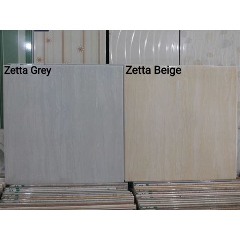 Jual Keramik Mulia 40x40 Zetta Beige Dan Grey Shopee Indonesia