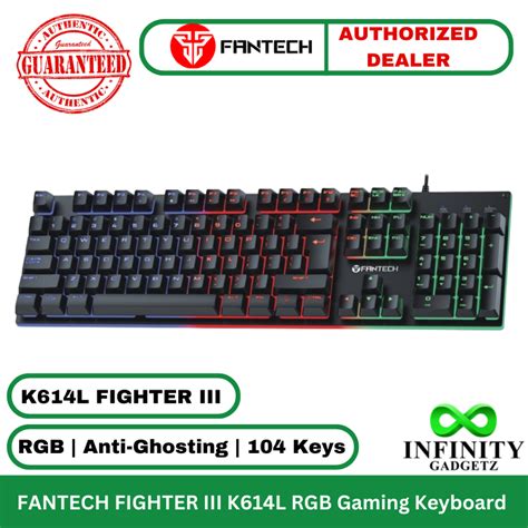 FANTECH FIGHTER III K614L RGB Membrane Keyboard Wired Gaming Keyboard