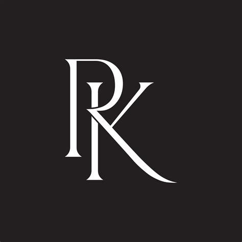 Luxury RK KR K R Letter Logo Template With Elegant And Unique