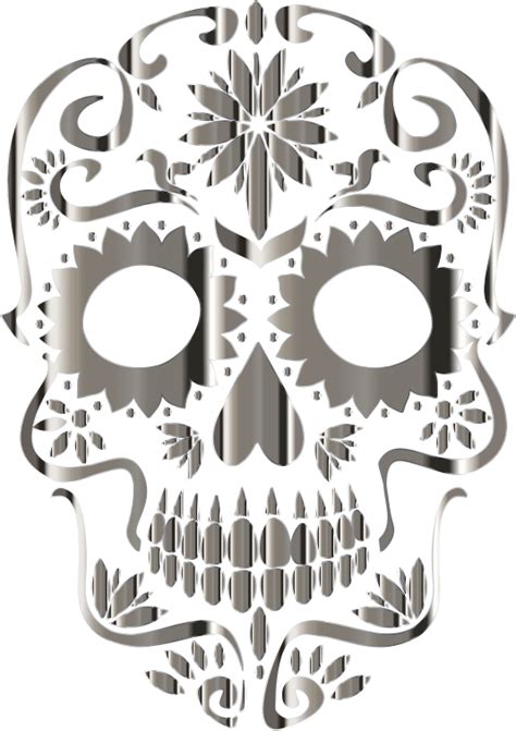 Day Of The Dead Line Bone Symmetry Clipart Day Of The Dead Clipart