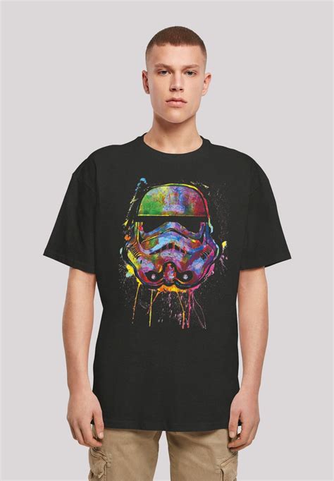 F4nt4stic Star Wars Stormtrooper Paint Splats Helm T Shirt Print